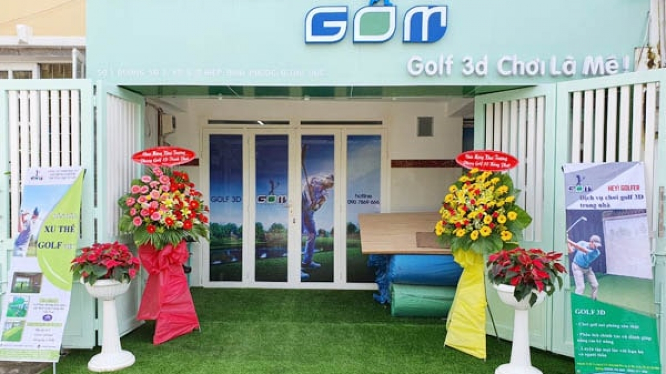 Khai chương phòng dịch vụ golf 3D tại Hồ Chí Minh