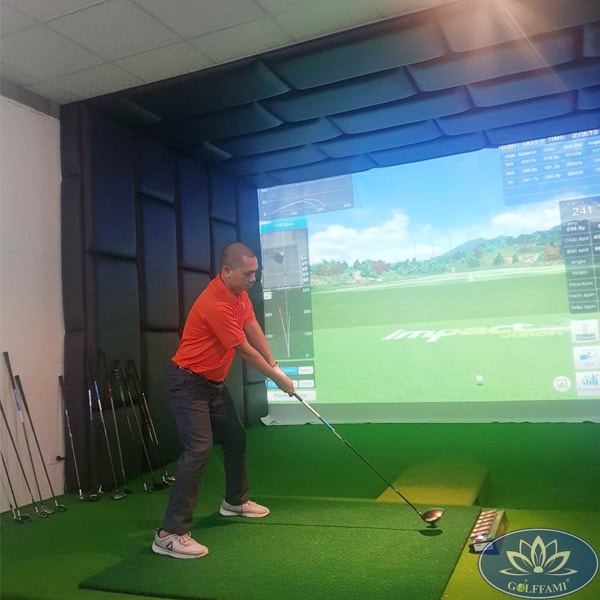 Phòng golf 3D ốp da cao cấp tại Vũng Tàu