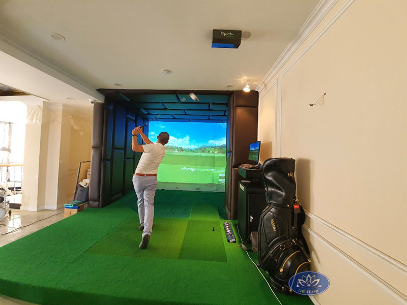 Phòng golf 3d tại công ty xây dựng Sài Gòn Vĩnh Thanh