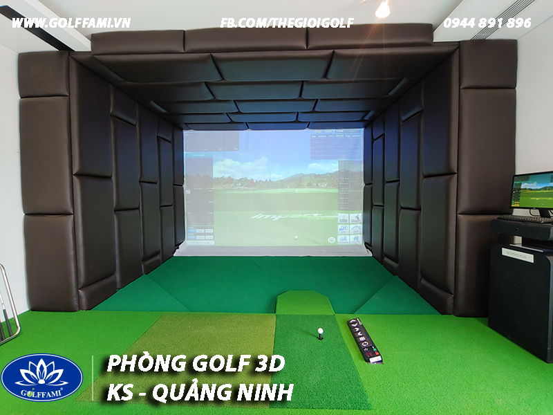 Phòng golf 3d khách sạn Quảng Ninh
