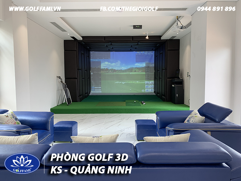 Phòng golf 3d khách sạn Quảng Ninh