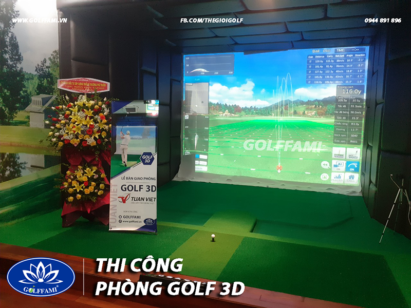 Phòng golf 3d trung tâm thương mại Tuấn Việt Quảng Bình