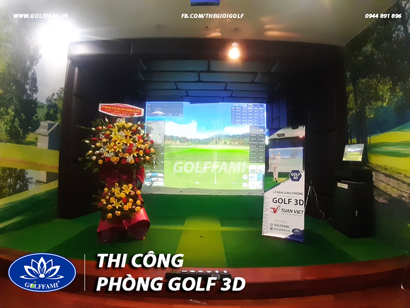 Phòng golf 3d trung tâm thương mại Tuấn Việt Quảng Bình