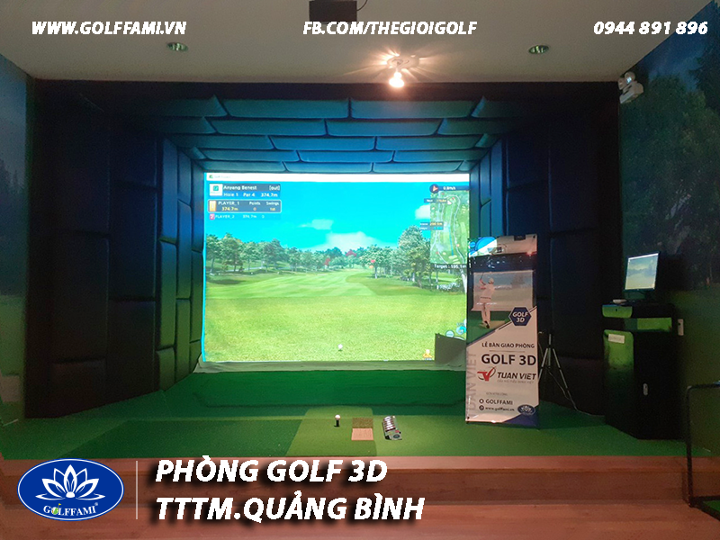 Phòng golf 3d TTTM Tuấn Việt Quảng Bình