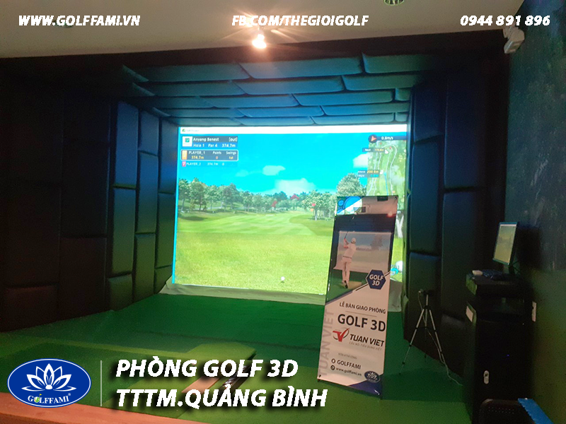 Phòng golf 3d TTTM Tuấn Việt Quảng Bình