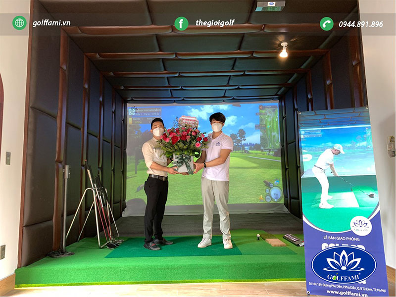 Thi công phòng tập golf 3D Anh Phi tại Hải Phòng