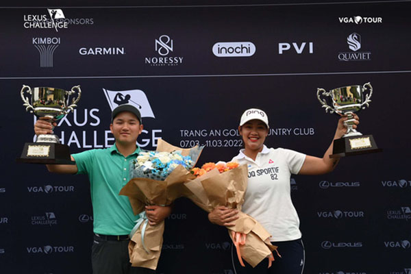 Nguyễn Anh Minh và Nguyễn Thảo My vô địch Giải golf Lexus Challenge 2022