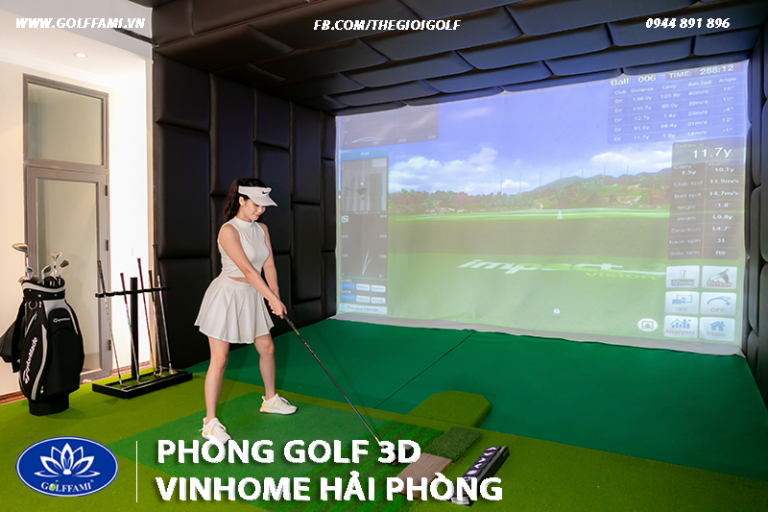 Phòng golf 3D tại VinHome Hải Phòng